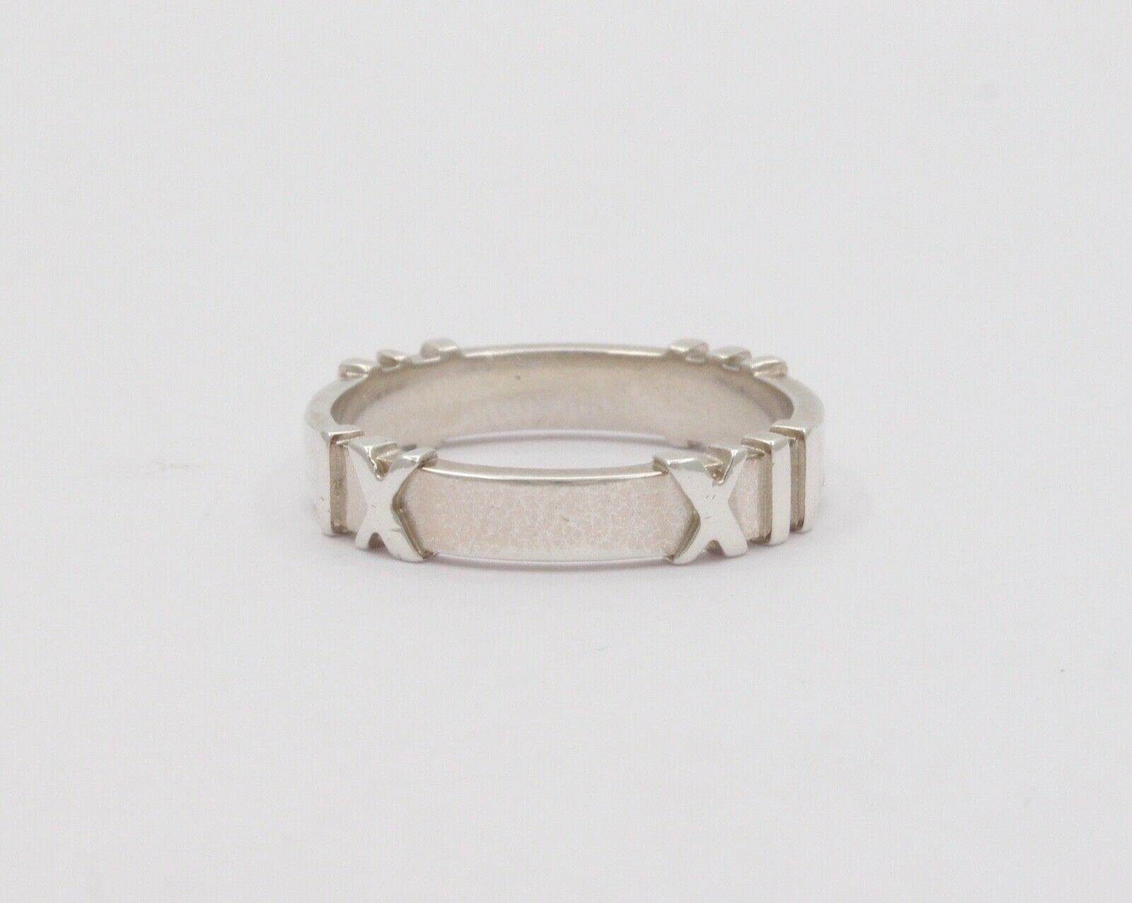 Tiffany and Co. Atlas Ring Band 925 Sterling Silver