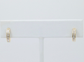 Minimize Diamond 10K Yellow Gold Small Huggies Earrings