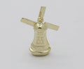 Vintage 14K Yellow Gold Windmill Charm