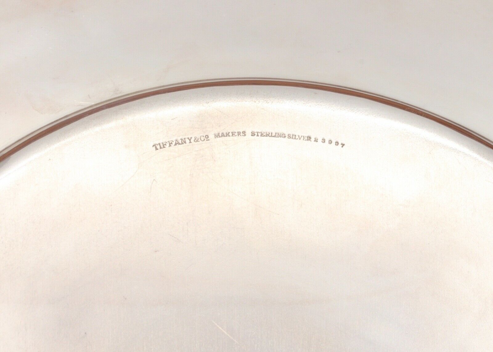 Tiffany and Co. Bamboo Octagonal Serving Dish 925 Sterling Silver