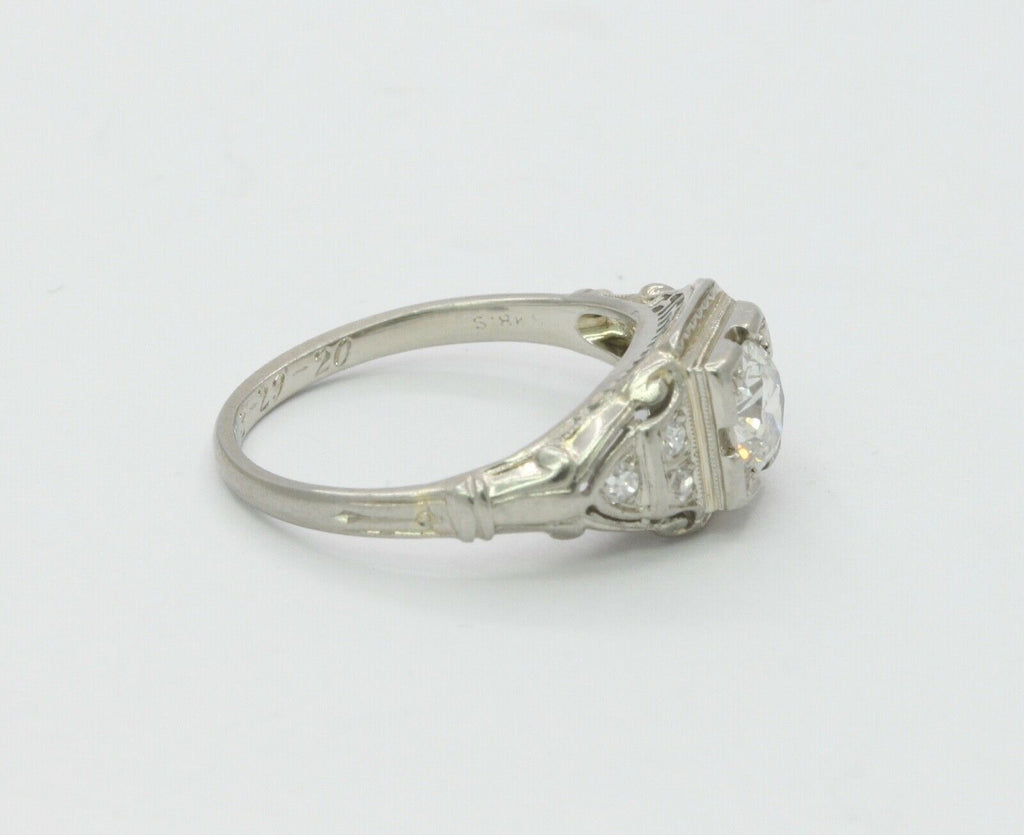 Art Deco Ladies Diamonds Platinum Ring