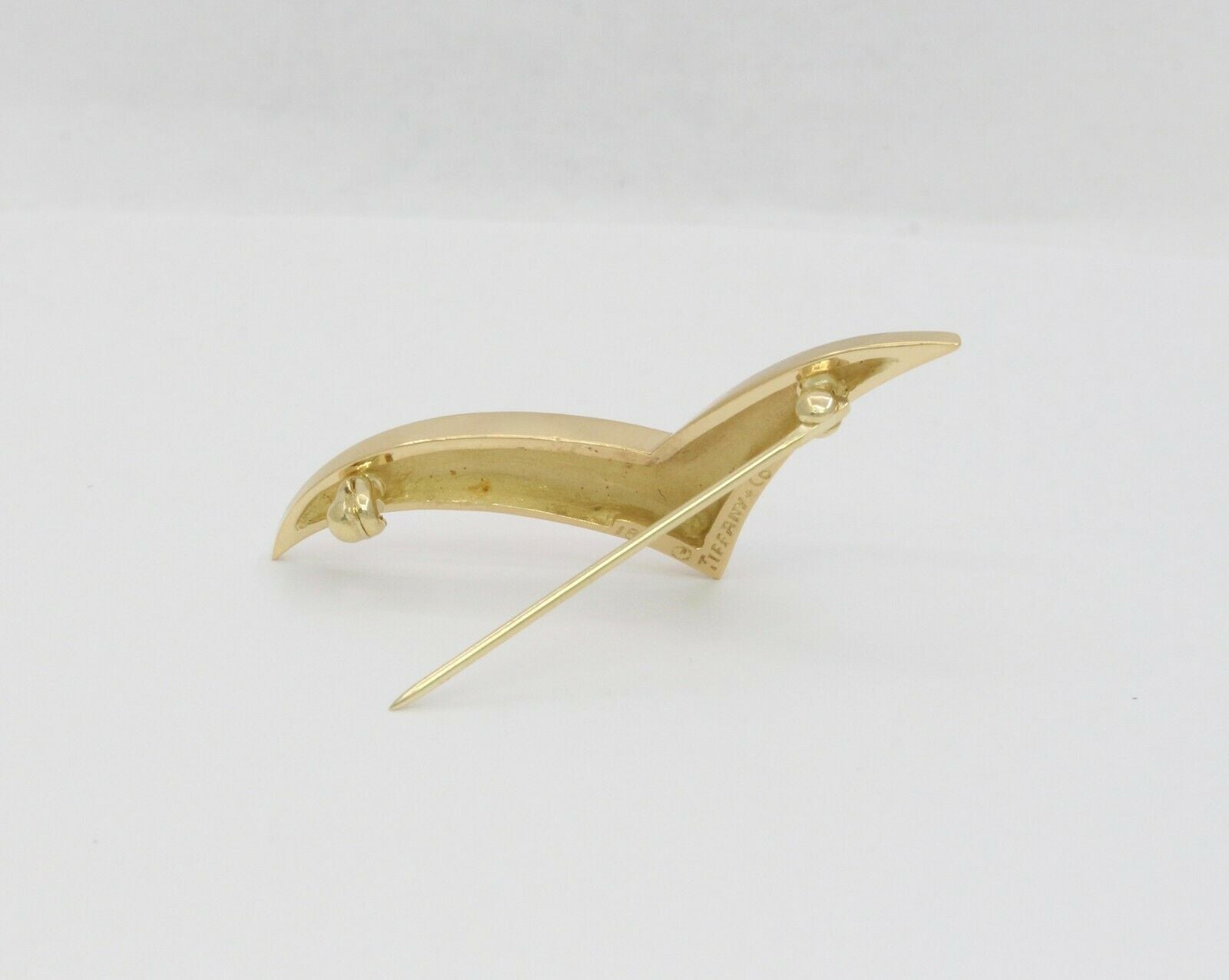 Vintage Tiffany & Co 18K Yellow Gold Seagull Brooch