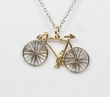 Load image into Gallery viewer, Vintage 14K Yellow Gold Bike Pendant
