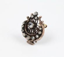 Load image into Gallery viewer, Victorian Ladies 9K Harp Pendant Pin
