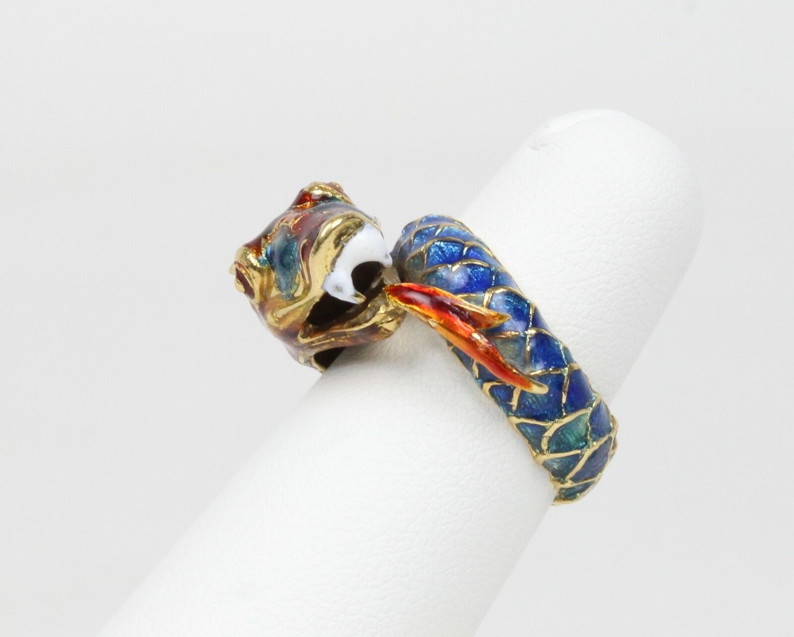 Vintage Sea Serpent 18K Unisex Ring