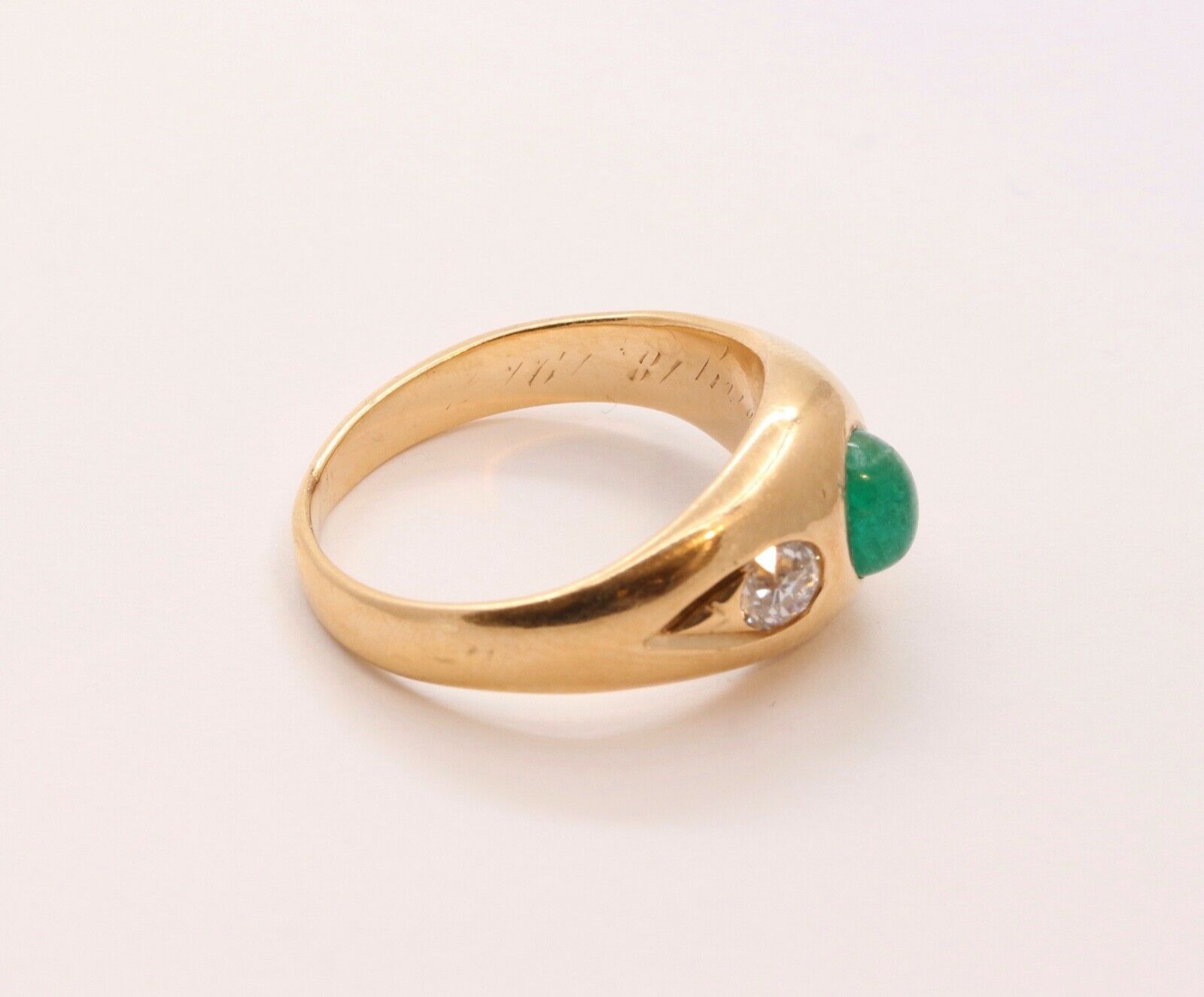 Vintage Ladies 14k Yellow Gold Diamonds Anniversary Wedding Band