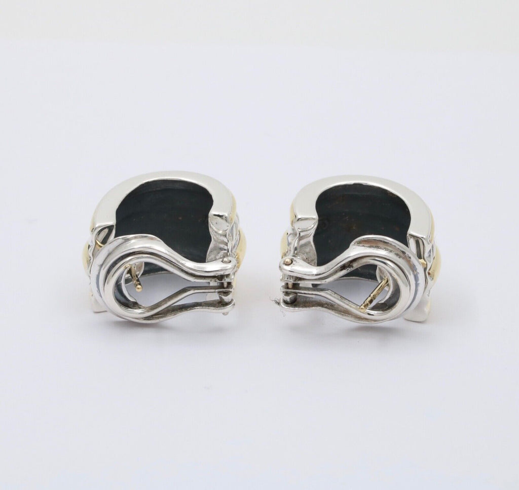 David Yurman Double Cable 750 925 French Back Earrings