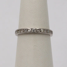 Load image into Gallery viewer, Classic Art Deco 18K White Gold Single Cut Diamonds Eternity Ring, Band , Weddin
