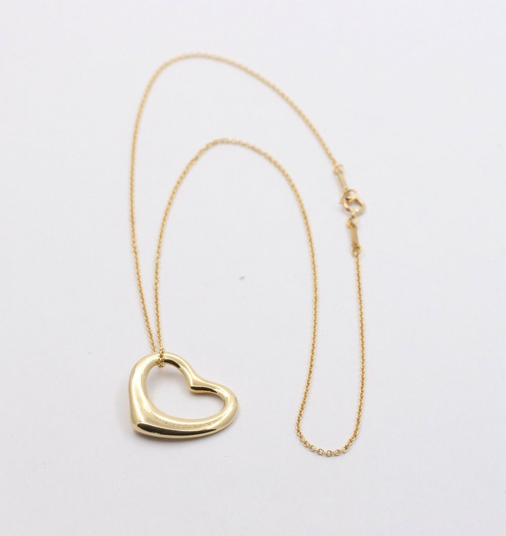 Tiffany & Co Elsa Peretti 22MM Open Heart Pendant