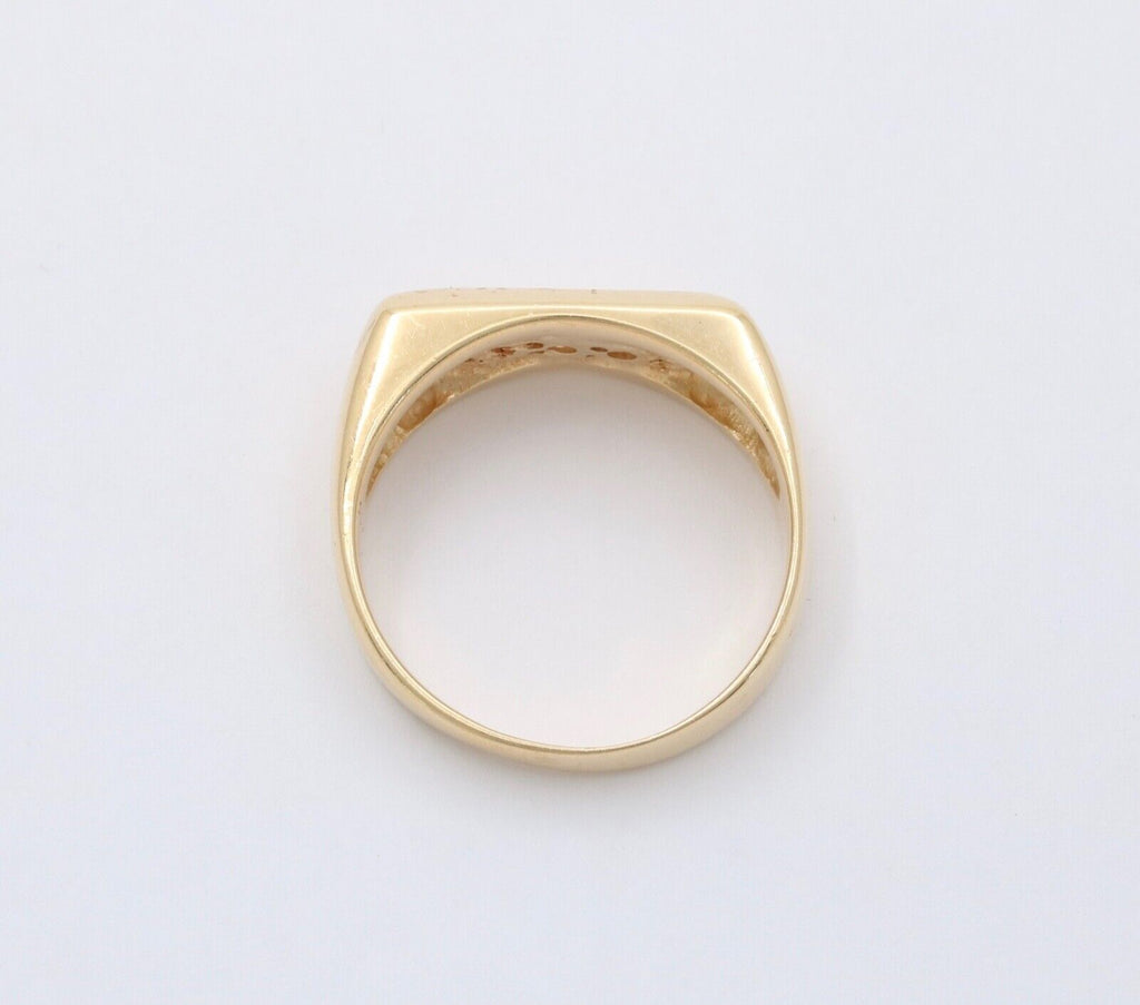 Vintage 14K Yellow Gold Diamond Ring Band