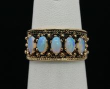 Load image into Gallery viewer, Victorian Ladies Opal 14K Yellow Gold Ring
