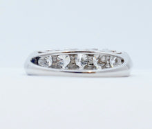 Load image into Gallery viewer, Vintage Ladies 14K White Gold Large Diamonds Wedding Band
