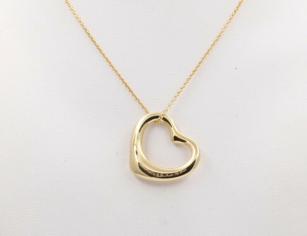 Tiffany & Co Elsa Peretti 22MM Open Heart Pendant