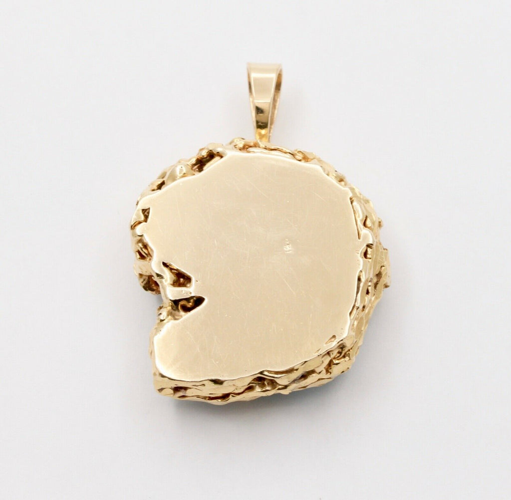 Vintage Carved Panther Large Australian Opal Held 1.0 carats round cut diamond P