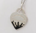 Tiffany and Co. Splash Heart Tag Charm Pendant