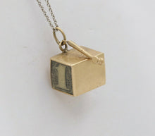 Load image into Gallery viewer, Vintage 14K Yellow Gold Emergency Money Charm
