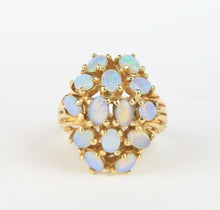 Load image into Gallery viewer, Estate Opal Cluster 14K Ladies Ring
