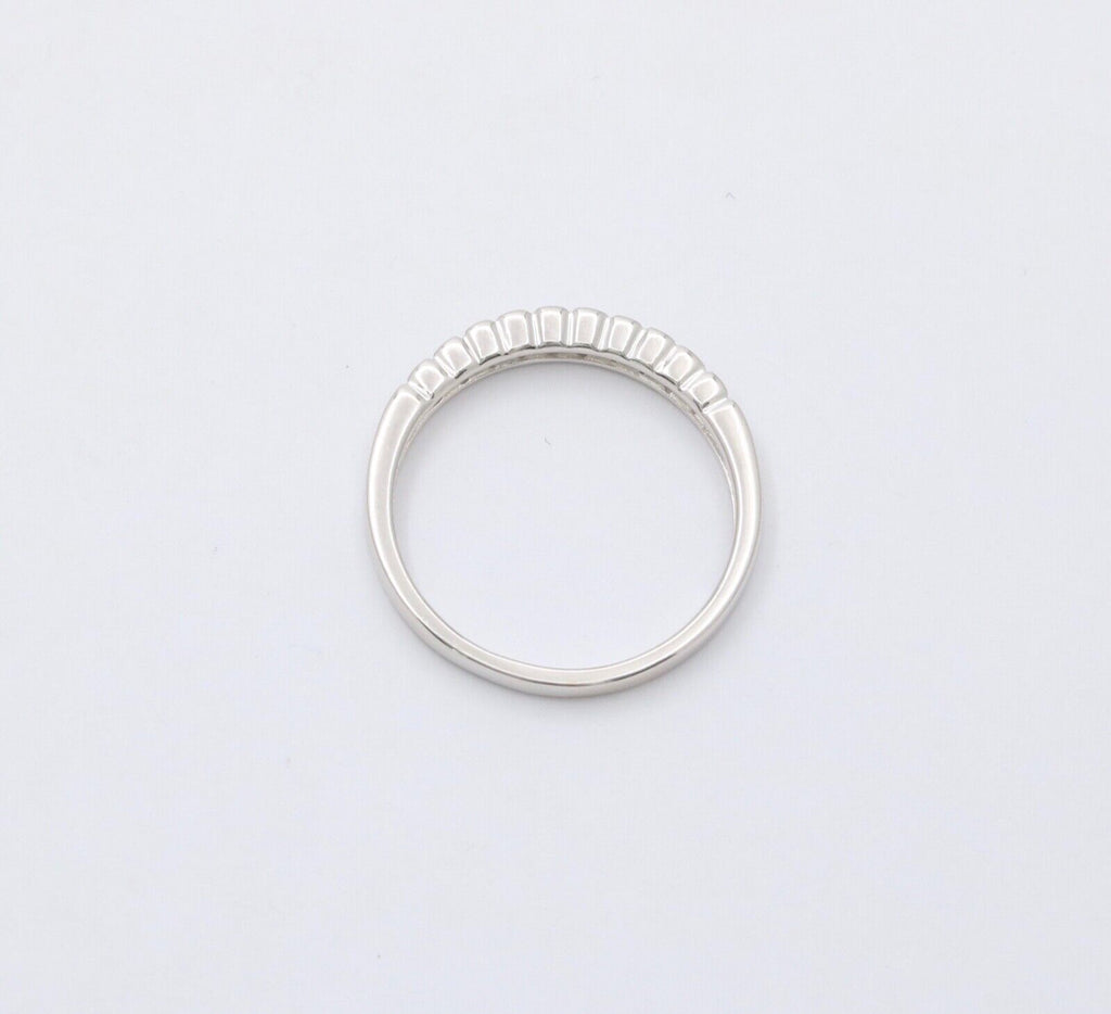Vintage 14K Gold Half Eternity Diamond Ring Band