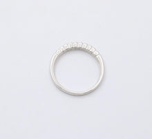 Load image into Gallery viewer, Vintage 14K Gold Half Eternity Diamond Ring Band
