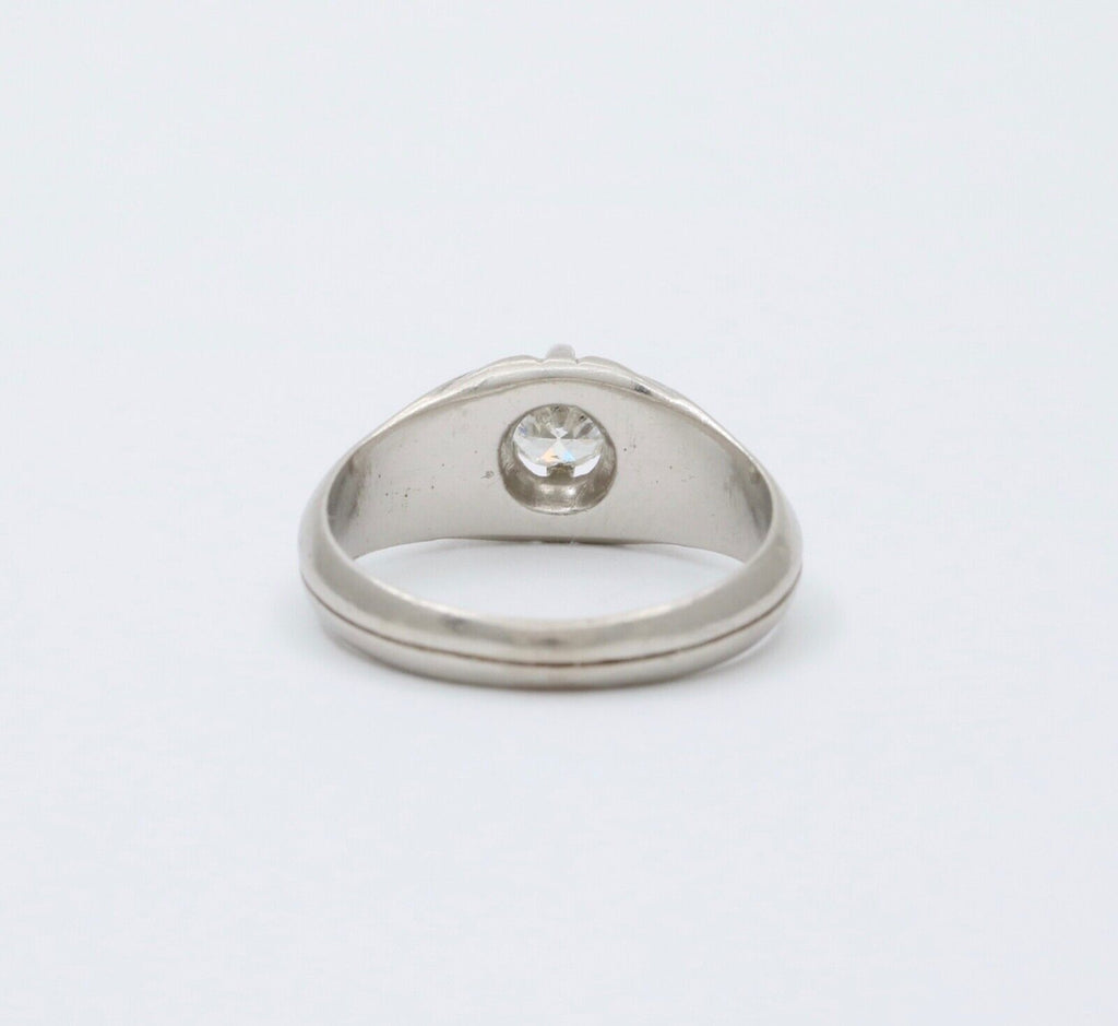 Antique Art Deco Platinum diamond ring Band, Engagement ring