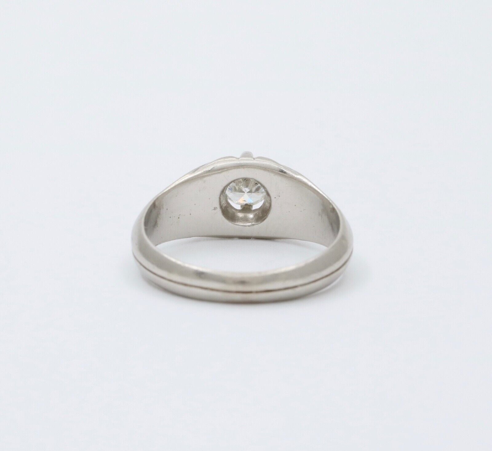 Antique Art Deco Platinum diamond ring Band, Engagement ring