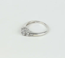 Load image into Gallery viewer, Vintage Ladies Diamonds 10K White Gold Engagement Ring
