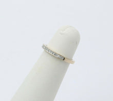 Load image into Gallery viewer, Vintage 14K White Gold Half Eternity DIamond Ring Band
