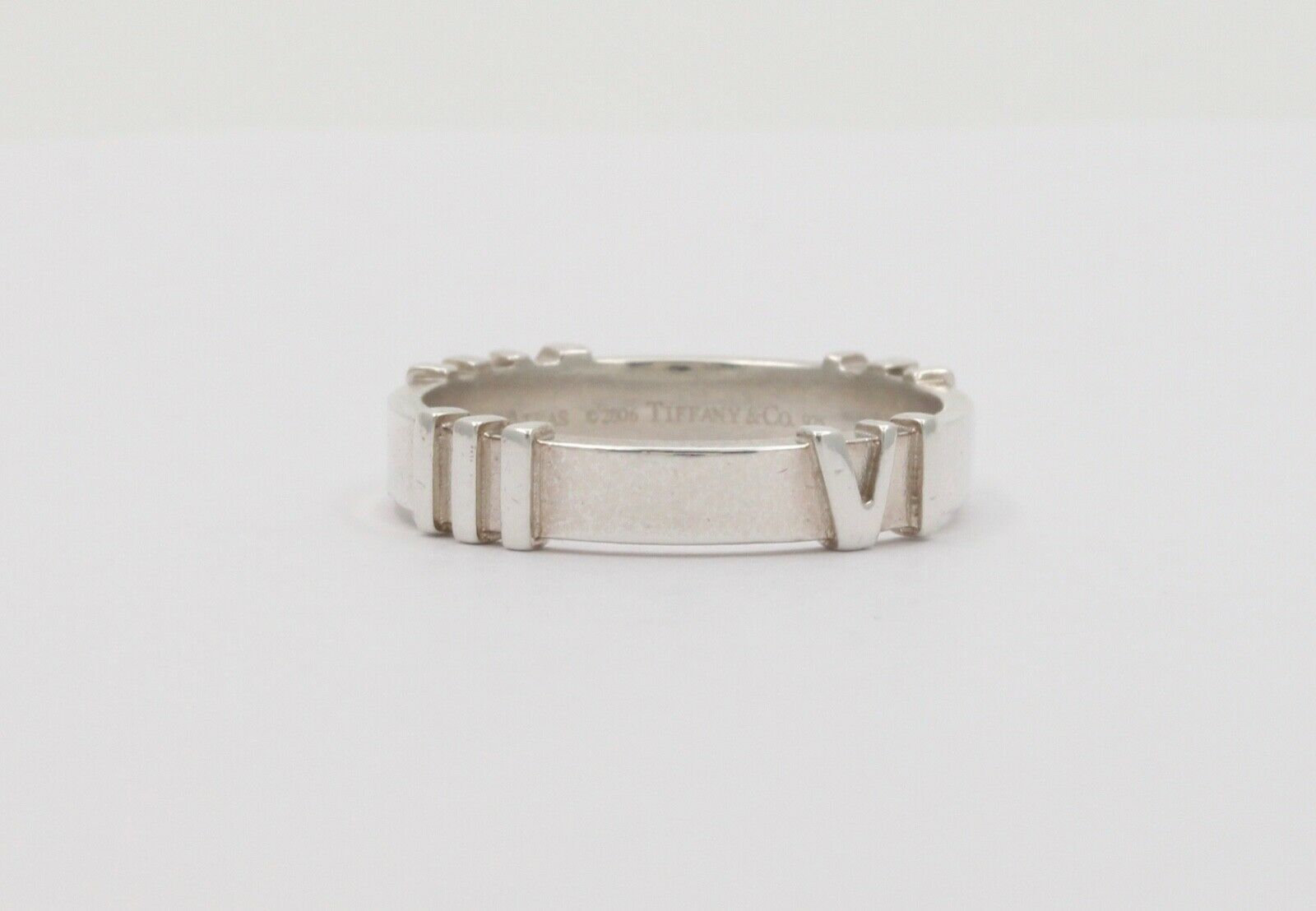 Tiffany and Co. Atlas Ring Band 925 Sterling Silver