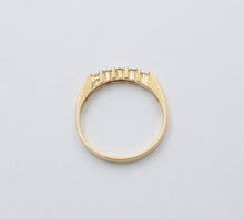 Load image into Gallery viewer, Vintage 18K Yellow Gold Diamond Band, Wedding Band.
