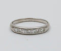 Vintage Diamonds Platinum Wedding Band
