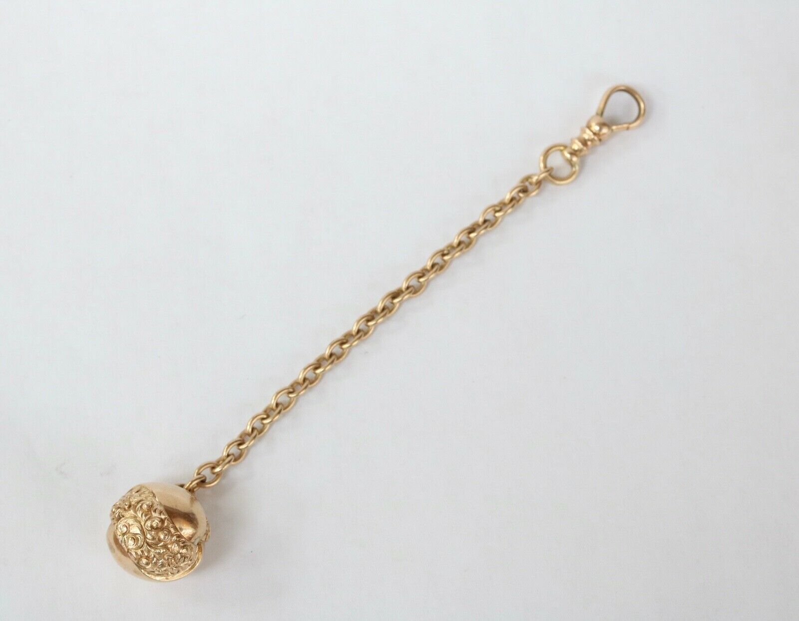 Victorian Gold Ball Watch Fob Charm Pendant