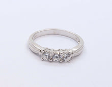 Load image into Gallery viewer, Ladies Vintage Diamonds 10K White Gold Wedding Band
