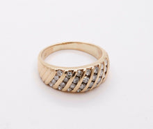 Load image into Gallery viewer, Vintage Ladies Diamonds 14K Yellow Gold Wedding Band Ring
