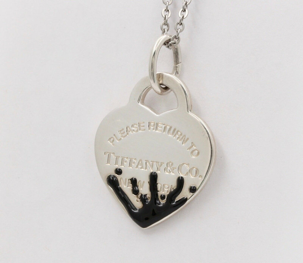 Tiffany and Co. Splash Heart Tag Charm Pendant