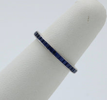 Load image into Gallery viewer, Vintage Tiffany &amp; Co Sapphire Eternity Platinum Band.
