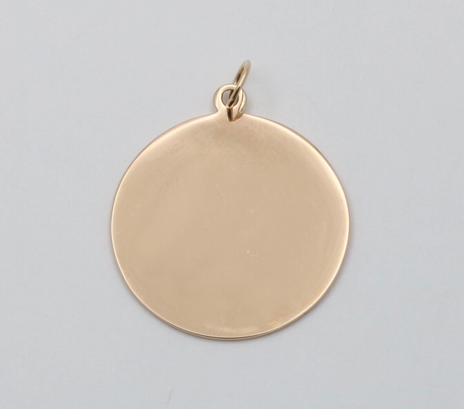 Vintage Tiffany and Co. Circle Medallion 14K Yellow Gold Pendant