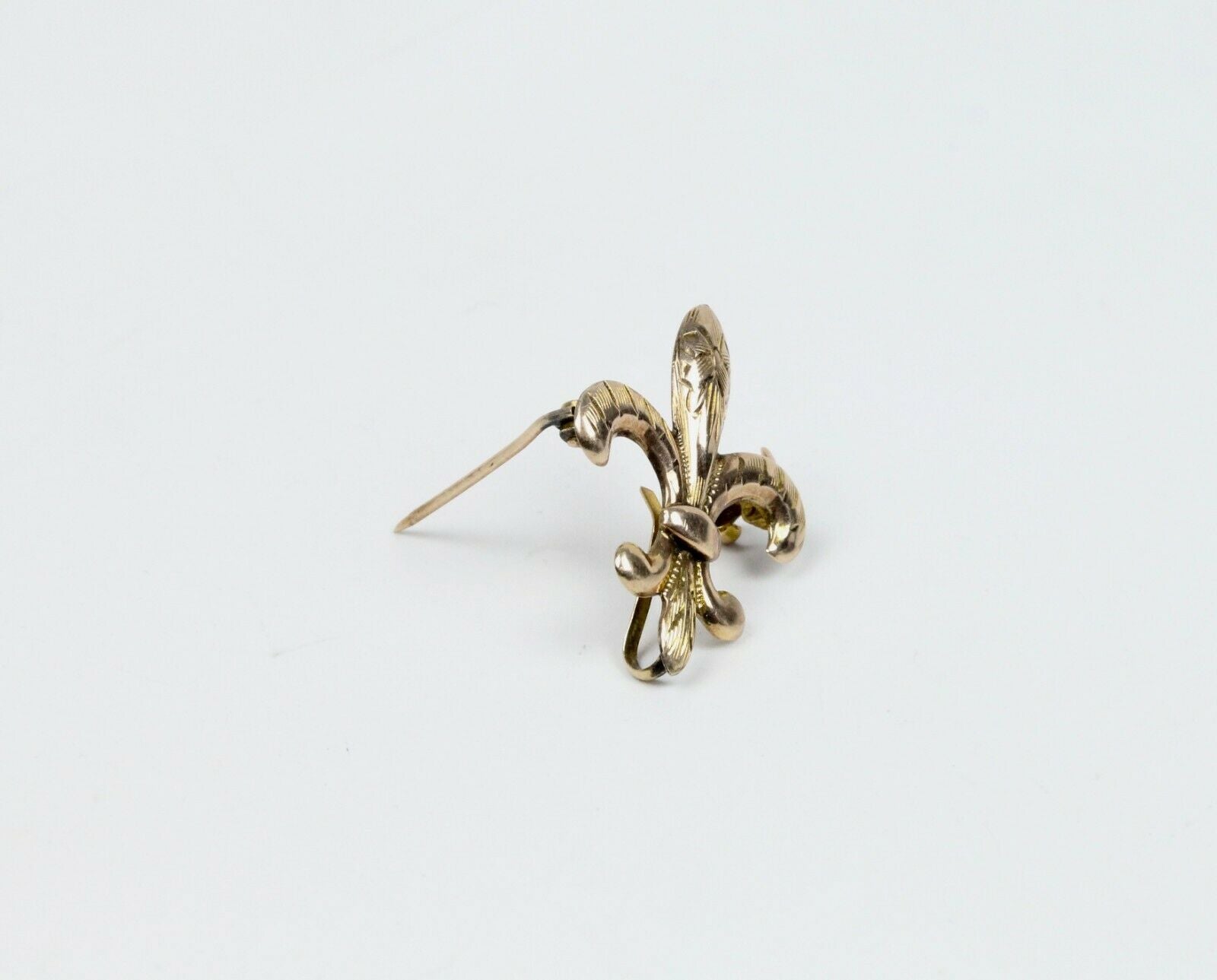 Victorian 12K Fleur De Lis Brooch