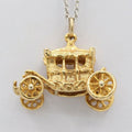 Vintage 9K Yellow Gold Carriage Charm