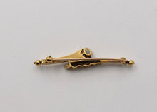 Load image into Gallery viewer, Vintage Opal &amp; Split Pearl 14K Yellow Gold Bar Pin, Estate Brooch
