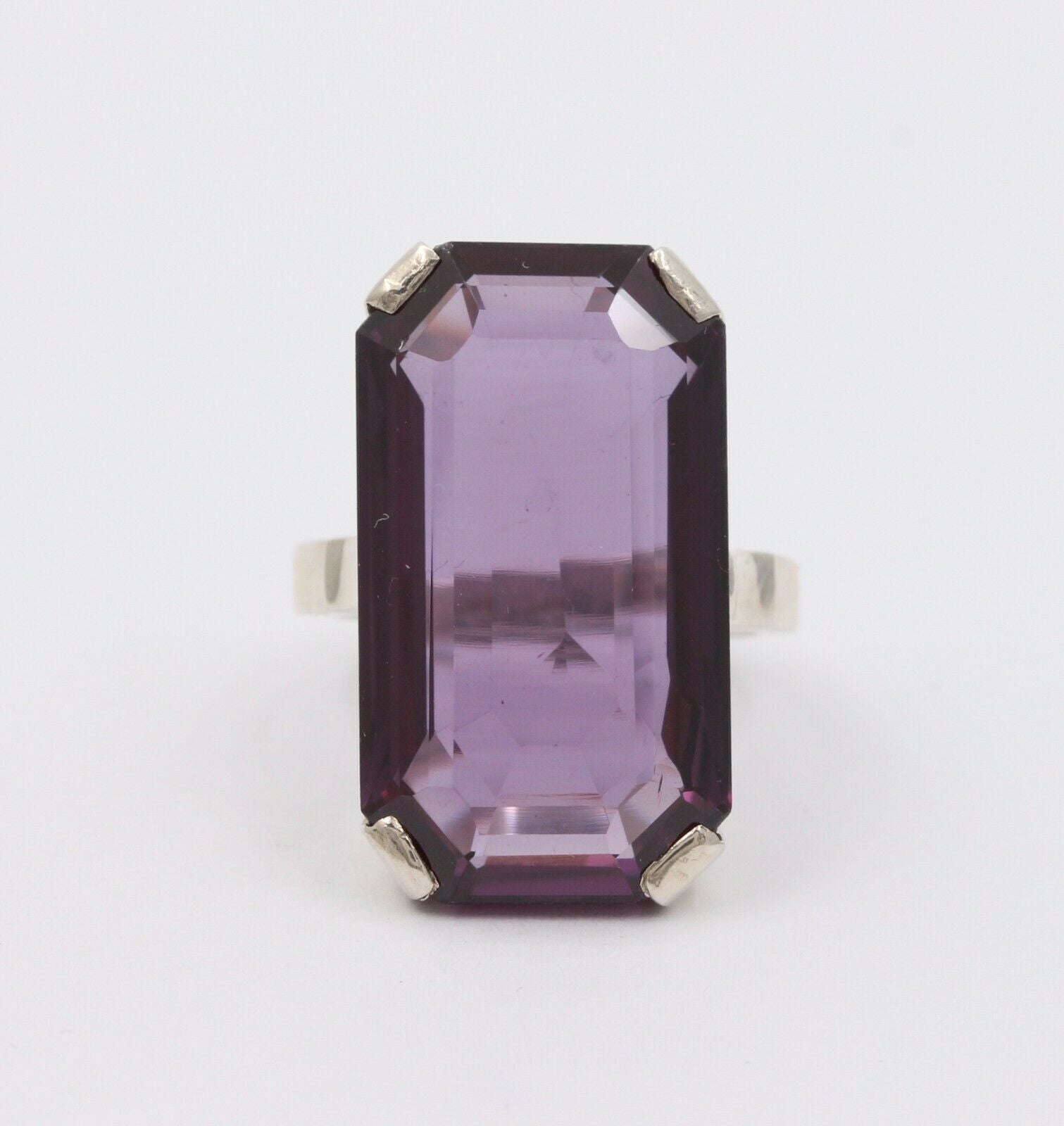 Vintage Huge Tourmaline Sterling Silver Statement Ring