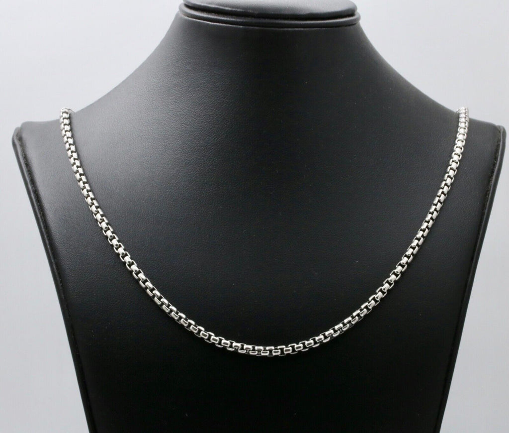 David Yurman 925 585 Box Chain Collection 32 Inch Necklace