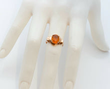 Load image into Gallery viewer, Beautiful Stones on a Vintage Citrine 14K Rose Gold Ring
