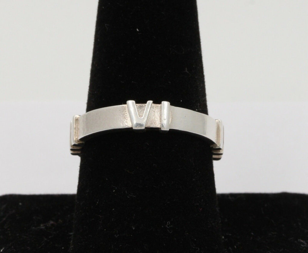 Tiffany and Co. Atlas Ring Band 925 Sterling Silver