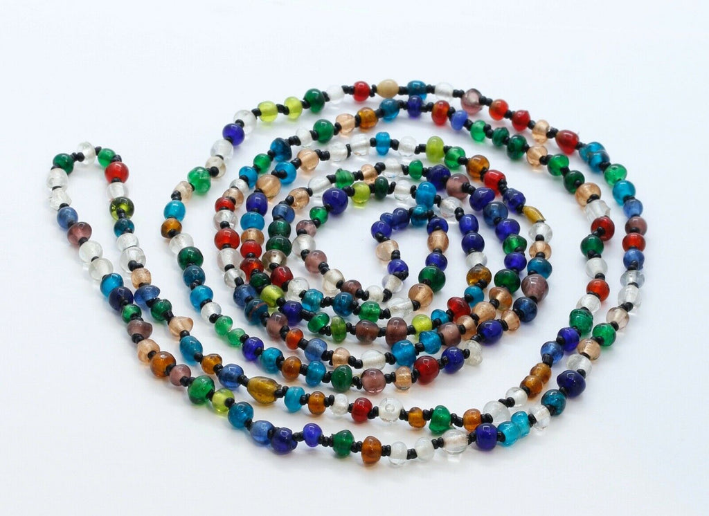 Vintage Art Glass Doubling Necklace