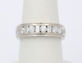 Vintage .97 carats Diamond Half Eternity Wedding Ring Band