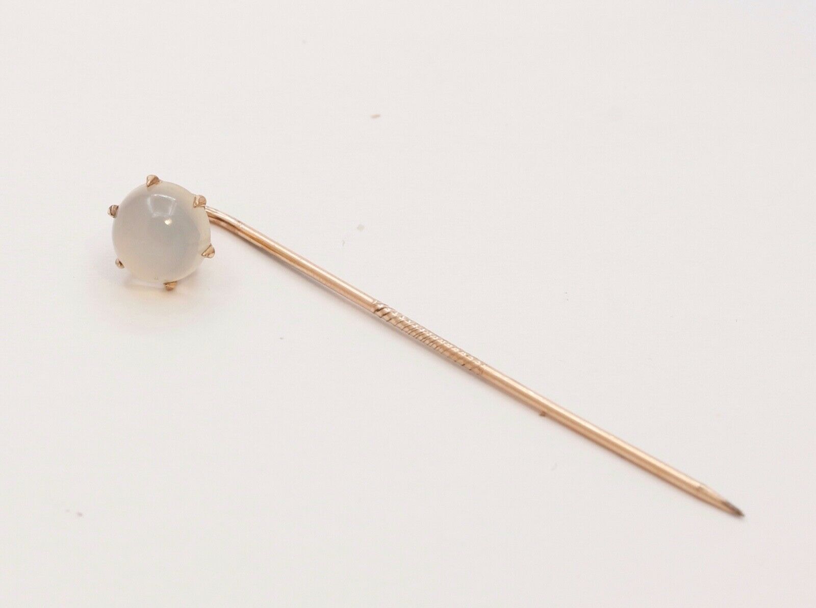Victorian Cabochon Moonstone Stick Pin