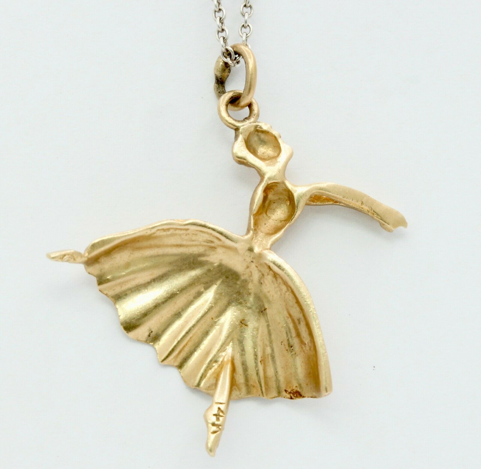 Vintage 14K Yellow Gold Ballerina Charm