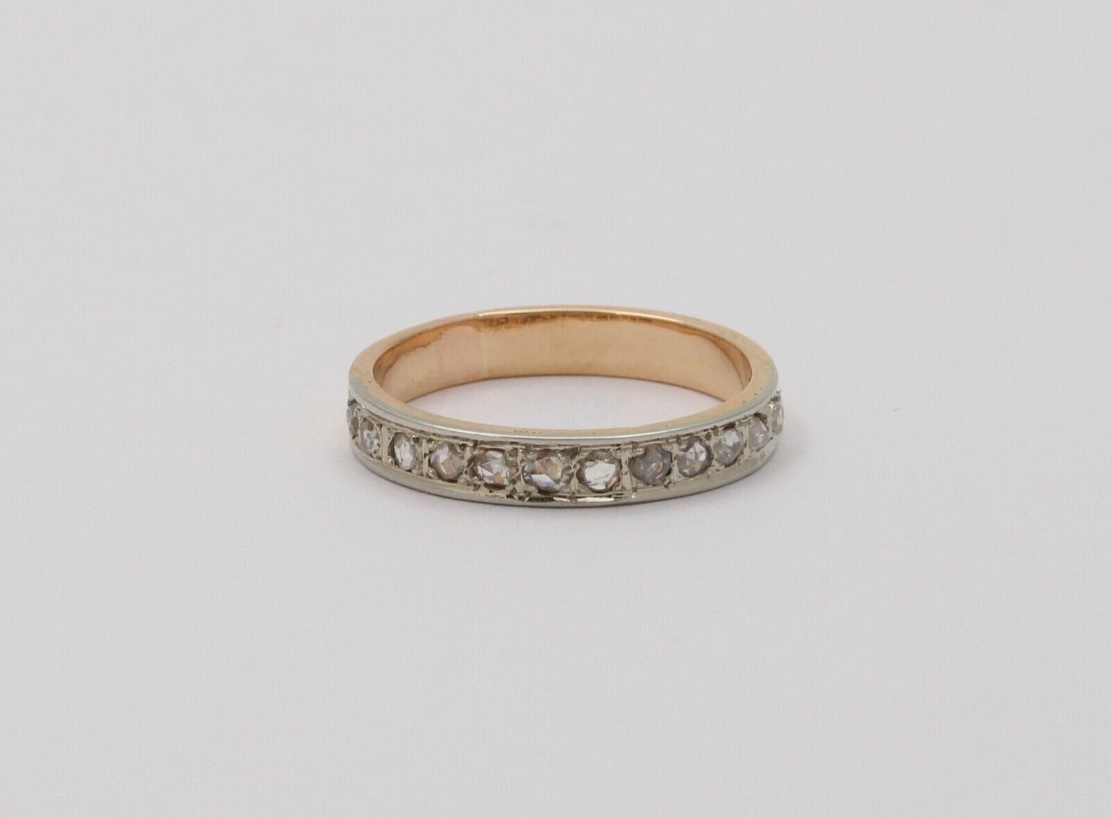 Vintage Emerald Cut Rubies 14K Yellow Gold Wedding Band