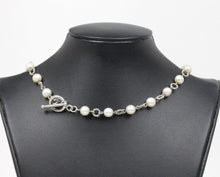 Load image into Gallery viewer, Vintage Pearl Beaded 925 Sterling Silver Necklace
