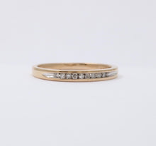 Load image into Gallery viewer, Vintage Diamonds 14K Yellow Gold Wedding Stacking Band Ring
